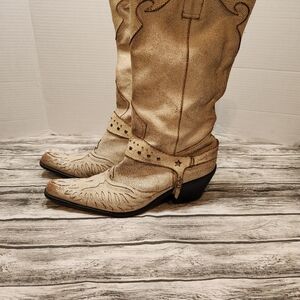 Mia Rhinestone Crinkle‎ boots